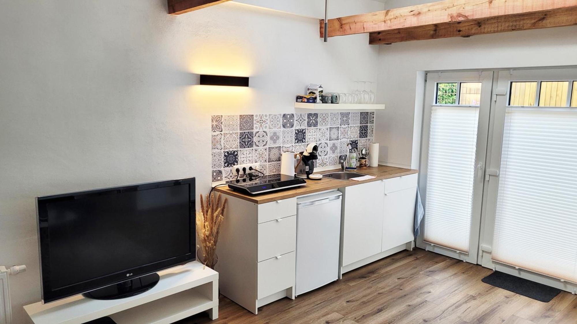 Modernes 1-Zimmer-Apartment Mit Galerie-Schlafkoje Im Skandinavischen Stil Ostenfeld (Nordfriesland) Exterior foto